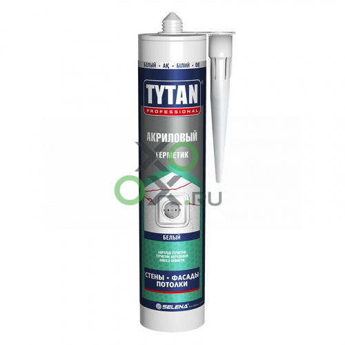 TYTAN Professional акриловый герметик, белый 280 мл TYTAN Professional акриловый герметик, белый 280 мл